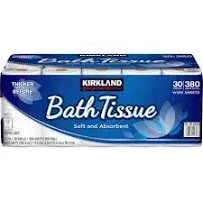 Kirkland Signature 2-Ply Bath Tissue - Soft and Absorbent - Septic Safe -6 Rolls