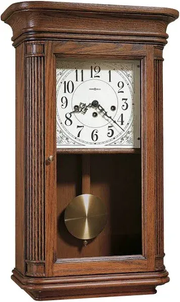 Howard Miller Sandringham Wall Clock 613-108 – Oak Yorkshire, Key Wound Single Chime Movement