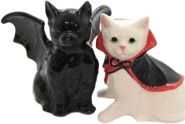 Cosmos Gifts 20770 Vampire and Dracula Cat Salt and Pepper Shakers