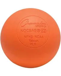 Champion Sports NOCSAE Lacrosse Ball Set of 6 Yellow