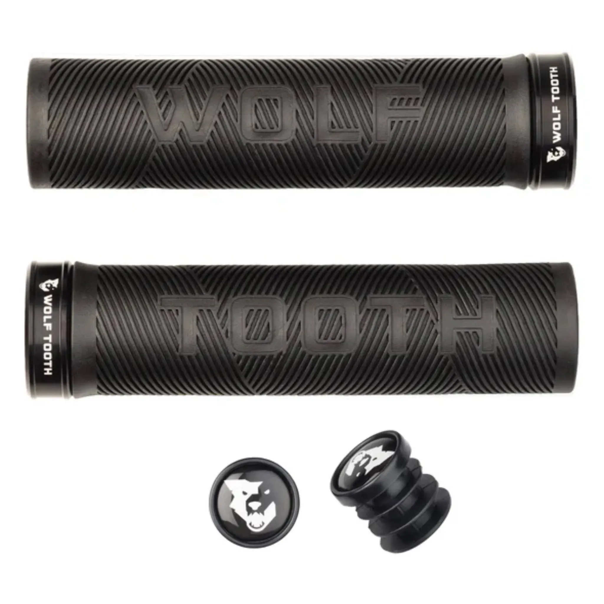 Wolf Tooth Echo Lock-On Grips- Black Grip Black