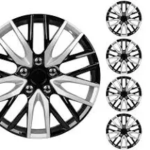 Set of 4 16&#034; Universal Wheel Cover Snap On Hub Caps For R16 Tires 16 inch Only