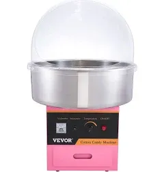 VEVOR Electric Cotton Candy Machine Cart Cover 1000W Commercial Floss Maker with Stainless Steel Bowl