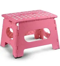 Handy Laundry Folding Lightweight Step Stool is Sturdy Enough to Support Adults 