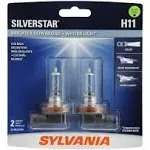 Sylvania H11 Silverstar Halogen Headlight Bulb, Pack of 2