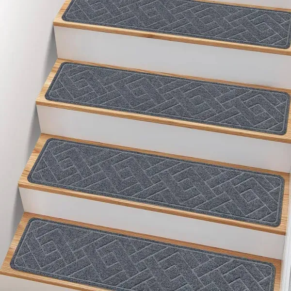 Non Slip Stair Treads for Wooden Steps15 Pack 8&#034; X 30&#034; Stairs Carpet Treads I...