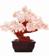 Colorsheng Feng Shui Quartz Crystal Money Tree Bonsai Style Decoration