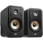 Polk Signature Elite Es20 Bookshelf Speaker - Hi-Res Audio, Pair, Stunning Black