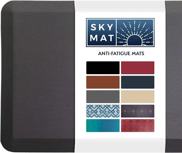 Sky Solutions Anti Fatigue Floor Mat 3/4" Thick Cushioned Kitchen Rug