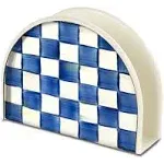 MacKenzie-Childs Royal Check Enamel Napkin Holder