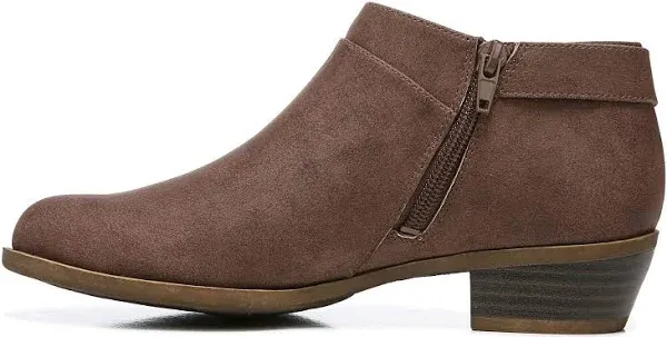 LifeStride Women Low Ankle Shootie Bootie Alexi Size US 9M Dark Tan Microsuede