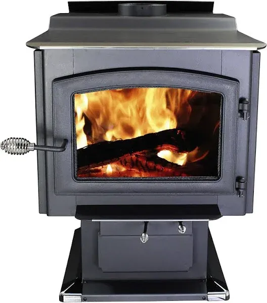 Ashley Hearth 3,200 Sq. ft. Freestanding Large Pedestal Wood Stove AW3200E-