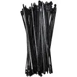 South Main Hardware 15-in 100-Pack Screw Mount 120-lb Black Speciality Cable Tie