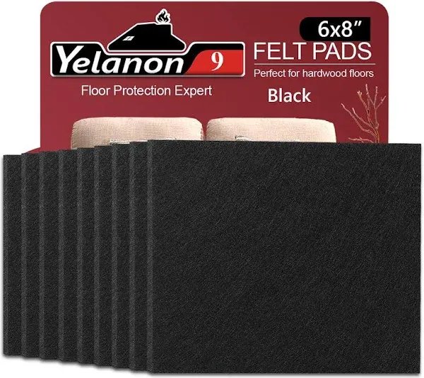 Yelanon Felt Furniture Pads, furniture pads hardwood floors 8&#034; x 6&#034; x 1/5&#034; Se...