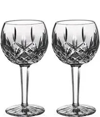 Waterford Lismore Balloon Wine Glass Set of 2