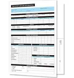 Employee Record Folders - Confidential, High-Capacity, and Durable - 