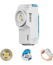 WUBEN X0 Rechargeable Mini Flashlight with Magnet, 900 Lumens Pocket EDC Flashlights, 175° Floodlight Right Angle Flashlight, Super Bright Small LED Flashlights for Camping, Inspection, Repair