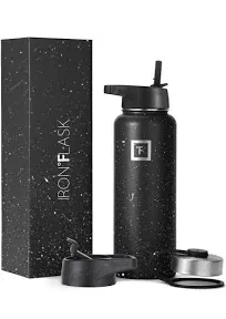 Iron Flask Sports Water Bottle 3 Lids Leak Proof