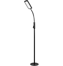 Tenergy LED Floor Lamp Desk Lamp, 2-in-1 Dimmable Task with 4 Black 