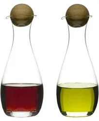 Sagaform Nature Collection Oil &amp; Vinegar Glass Carafe Set