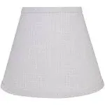 Aspen Creative 58908 Transitional Hardback Empire Shape Construction Light Grey, 9" Wide (5" x 9" x 7") Uno Lamp Shade