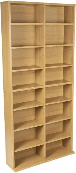 Atlantic Element Media Storage Rack  Holds up to 230 CDs or 150 DVDs Contem