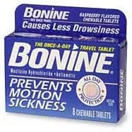 Bonine Chewable Motion Sickness Tablets