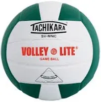 Tachikara SVMNC Volley-Lite Training Volleyball (Lime Green White)