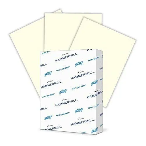 Hammermill Colors Print Paper, 20lb, 8.5 x 11, Cream, 500/Ream