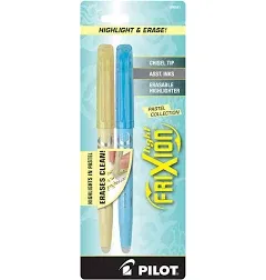 Pilot Frixion Light Highlighter Pastel Assorted - 2 Count