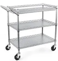 WDT Heavy Duty 3 Tier Utility Cart