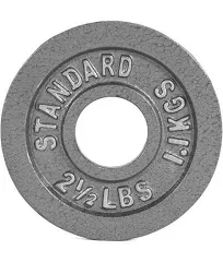 CAP Barbell Olympic 2-Inch Weight Plates Gray | Mulitple Sizes