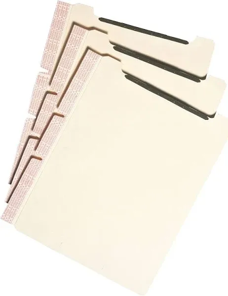 Smead Self-Adhesive Folder Dividers with Twin-Prong Fasteners