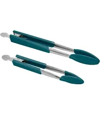 Rachael Ray 47019 Lil Huggers Tongs Set  Marine Blue - 2 Piece