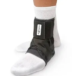 DonJoy Stabilizing Pro Ankle Support Brace, Black, Small