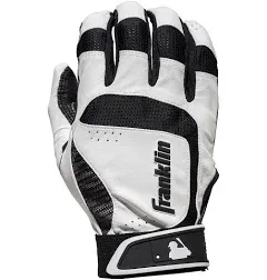 Franklin Sports MLB Baseball Batting Gloves - Shok-Sorb X Batting Gloves for Baseball + Softball - Adult + Youth Padded Non-Sting Batting Glove Pairs - Multiple Colors + Sizes