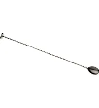 Barfly Bar Spoon with Muddler 15 3/4" (40.0 cm), (40 cm), Gun Metal Black