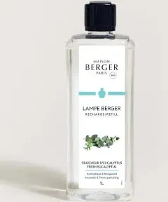 MAISON BERGER - Fresh Eucalyptus - Lampe Berger Fragrance Refill for Home Fragrance Oil Diffuser - Air Freshener - 16.9 Fluid Ounces - 500 milliliters