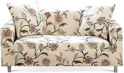  Printed Sofa Cover Stretch Couch Cover Sofa Loveseat Blooming Flower