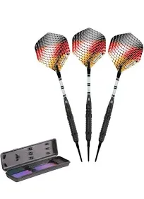 Elkadart Titanium 90% Tungsten Soft Tip Darts Black Titanium Coating 16 Grams