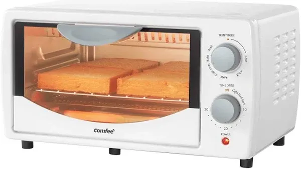 COMFEE&#039; Toaster Oven Countertop, Small Toaster Ovens Combo 4 slice, Mini Oven...