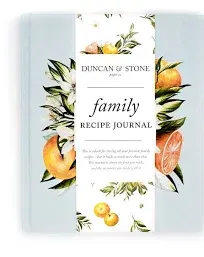 Duncan & Stone Paper Co. Family Recipe Book & Keepsake Journal