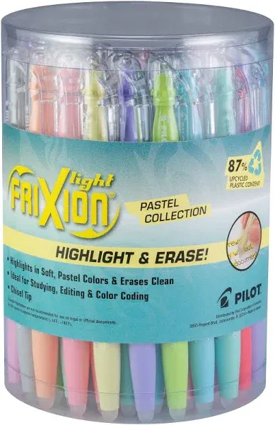 Pilot FriXion Light Pastel Erasable Highlighters