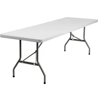 Flash Furniture Granite White Plastic Folding Table