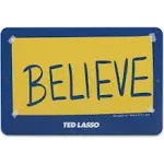 Open Road Brands Ted Lasso Believe Metal Sign Small Ted Lasso Sign for Man Cave Office or Bedroom