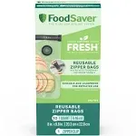 Foodsaver Reusable Quart Vacuum Zipper Bags (10-Count)