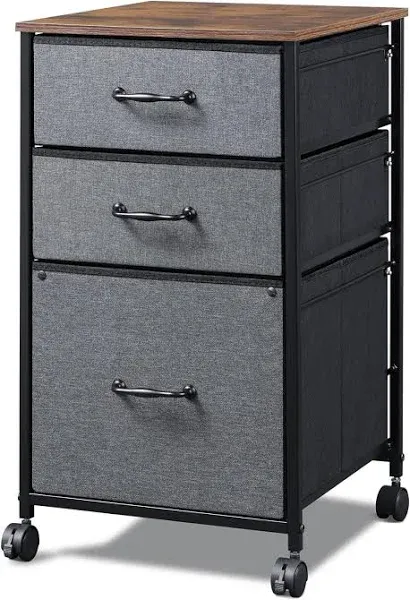 DEVAISE 3 Drawer Mobile File Cabinet/Printer Stand