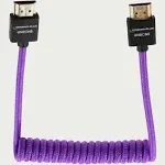 Kondor Blue Gerald Undone MK2 Coiled High-Speed HDMI Cable (12 to 24", Purple)