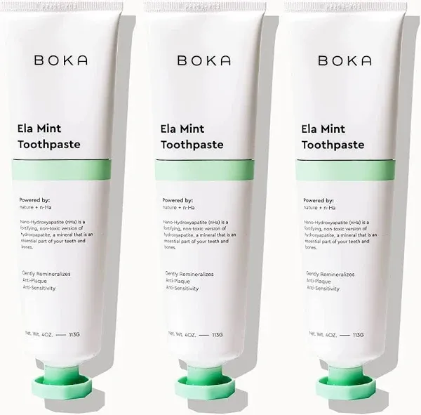 Boka Fluoride Free Toothpaste - Nano Hydroxyapatite<wbr/>, Remineralizing<wbr/>, Sensitive