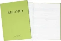  Green Military Log Book, 8” x 10.5” - 192 Pages, Record Book for Record 